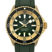  Shop Authentic Breitling Superocean Automatic 42 Green Dial Green Rubber Strap Watch for Men - N17375201L1S1 - Luxxuri