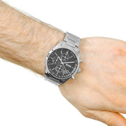  Shop Authentic Hugo Boss Grand Prix Black Dial Silver Steel Strap Watch for Men - 1513477 - Luxxuri