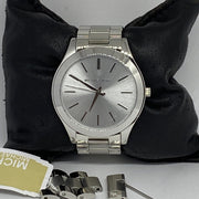 Shop Authentic Michael Kors Slim Runway Silver Dial Silver Stainless Steel Strap Watch for Women - MK3178 - Luxxuri