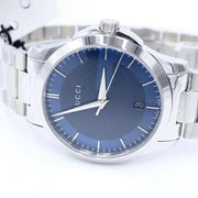  Shop Authentic Gucci G Timeless Blue Dial Silver Steel Strap Watch For Men - YA126440 - Luxxuri
