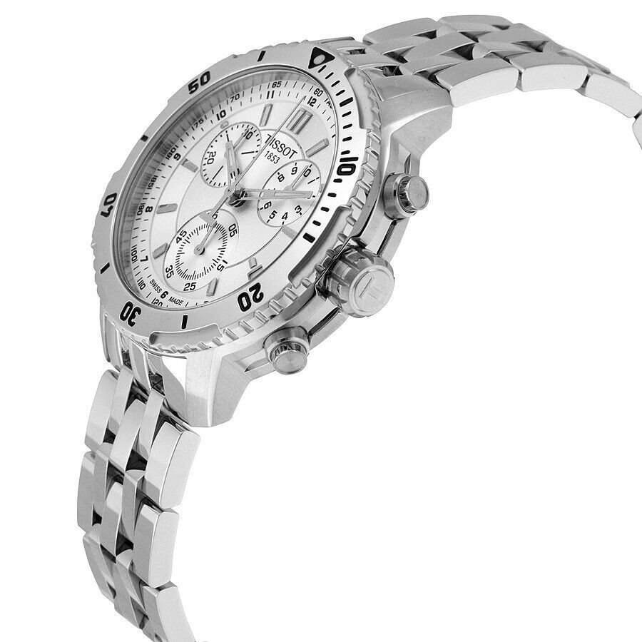  Shop Authentic Tissot PRS 200 Chronograph Silver Dial Watch For Men - T067.417.11.031.00 - Luxxuri