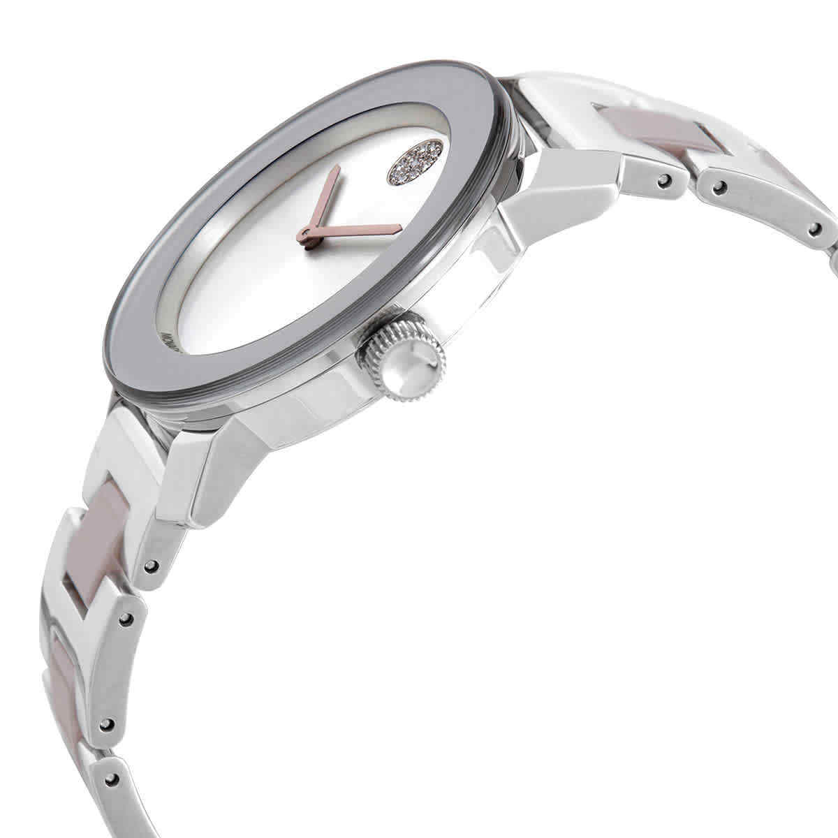  Shop Authentic Movado Bold Silver Dial Two Tone Steel Strap Watch for Women - 3600702 - Luxxuri