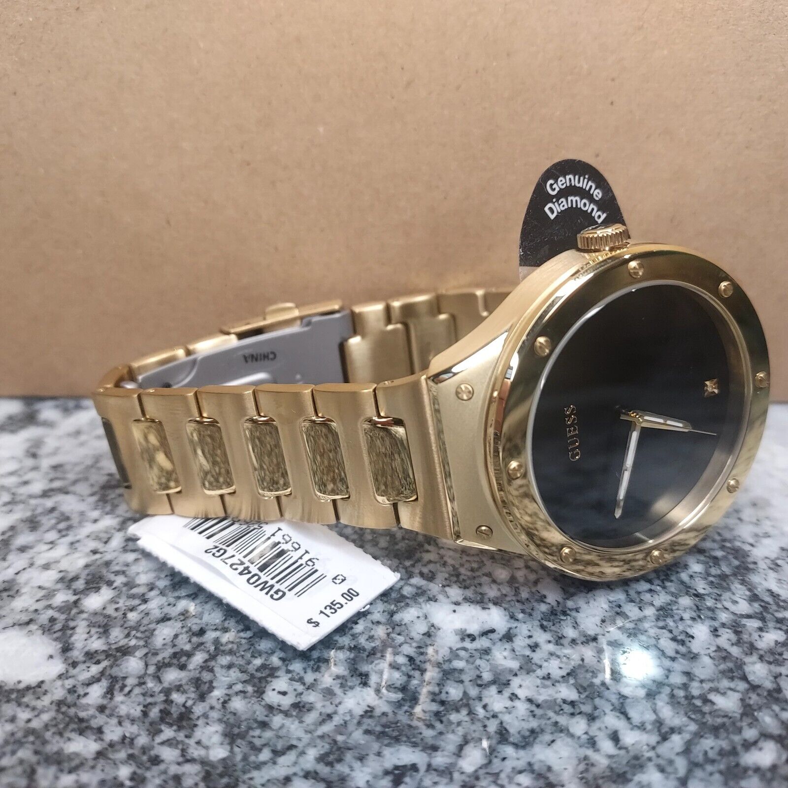  Shop Authentic Guess Scope Quartz Black Dial Gold Steel Strap Watch for Men - GW0427G2 - Luxxuri
