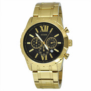  Shop Authentic Guess Optic Multifunction Black Dial Gold Steel Strap Watch for Men - W0193G1 - Luxxuri
