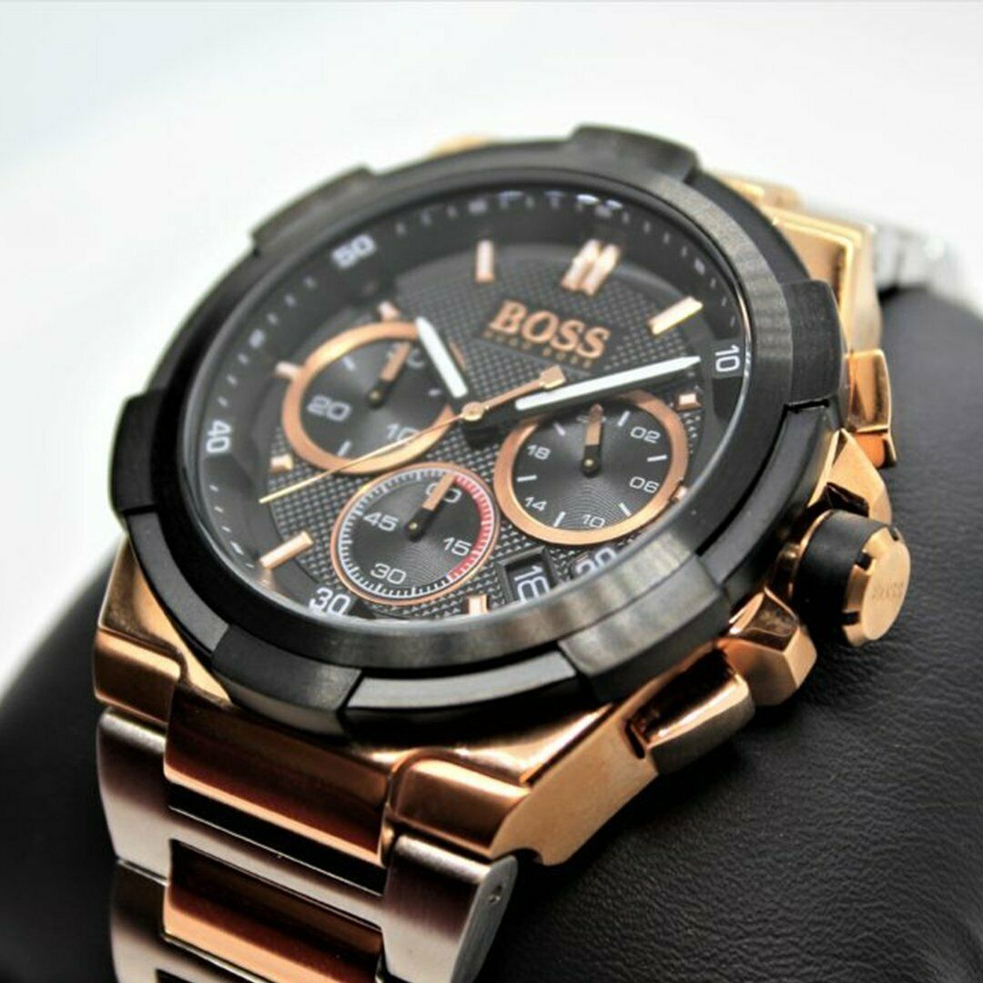  Shop Authentic Hugo Boss Supernova Black Dial Two Tone Steel Strap Watch for Men - 1513358 - Luxxuri