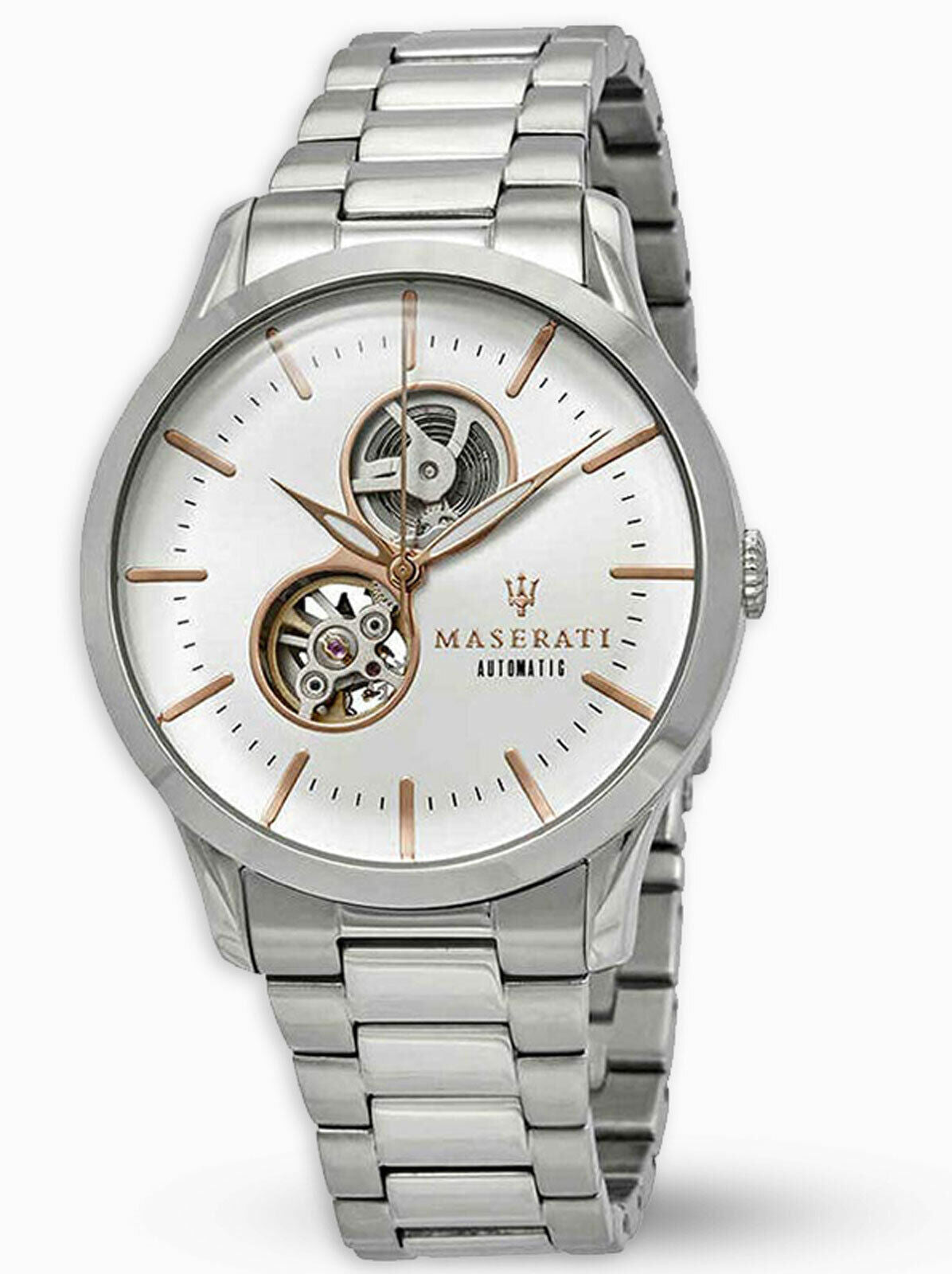  Shop Authentic Maserati Tradizione Automatic White Dial Stainless Steel Watch For Men - R8823125001 - Luxxuri