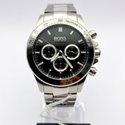  Shop Authentic Hugo Boss Ikon Black Dial Silver Steel Strap Watch for Men - 1512965 - Luxxuri