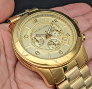  Shop Authentic Michael Kors Runway Gold Dial Gold Steel Strap  Watch for Men - MK8077 - Luxxuri