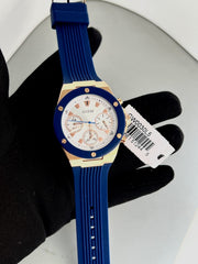  Shop Authentic Guess Athena White Dial White Dial Blue Rubber Strap Watch For Women - GW0030L5 - Luxxuri