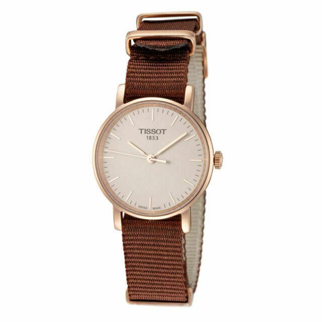  Shop Authentic Tissot Everytime Desire White Dial Maroon NATO Strap Watch for Women - T109.210.37.031.00 - Luxxuri