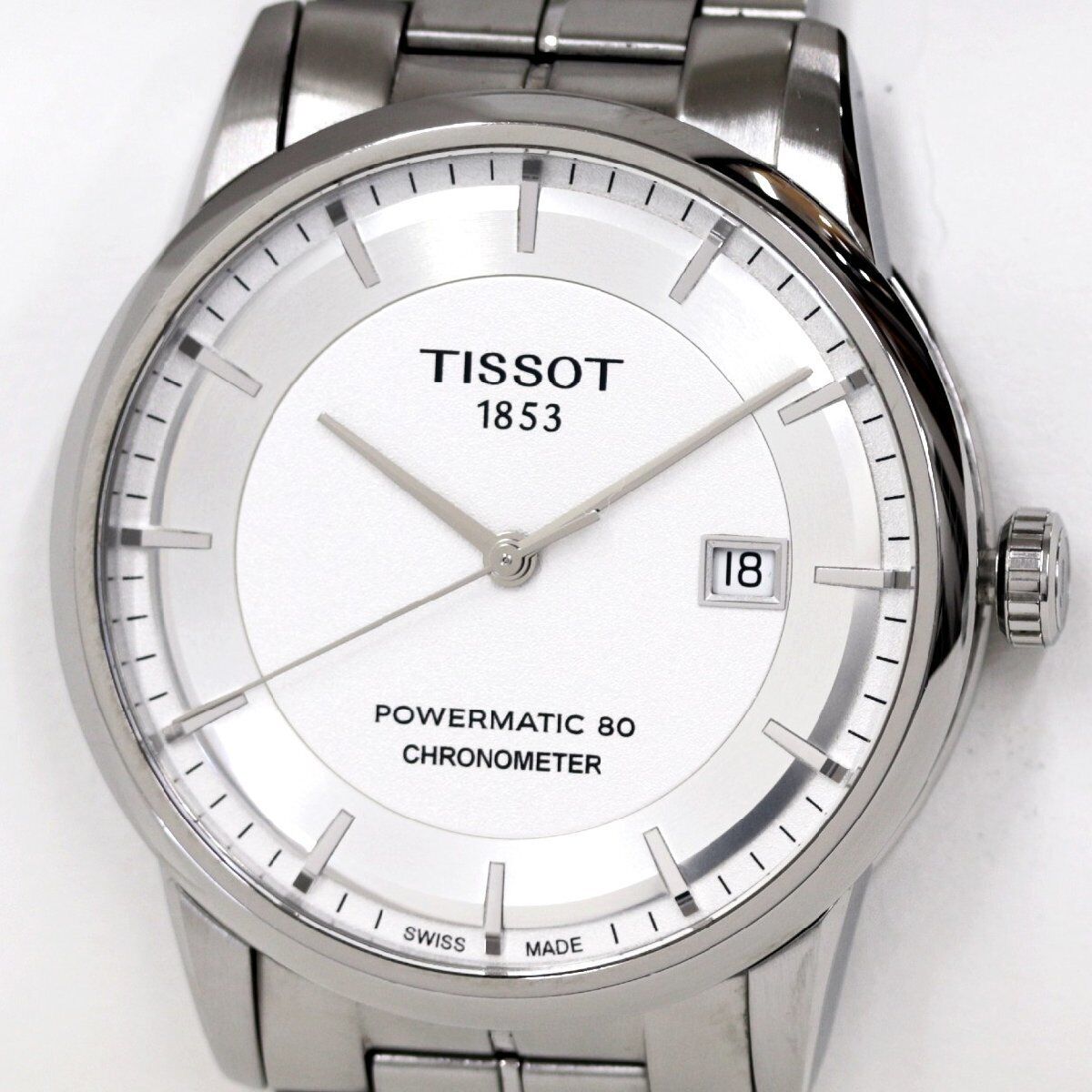  Shop Authentic Tissot Luxury Powermatic 80 Silver Dial Silver Steel Strap Watch For Men - T086.408.11.031.00 - Luxxuri