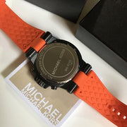  Shop Authentic Michael Kors Dylan Chronograph Grey Dial Orange Rubber Strap Watch for Men - MK8296 - Luxxuri