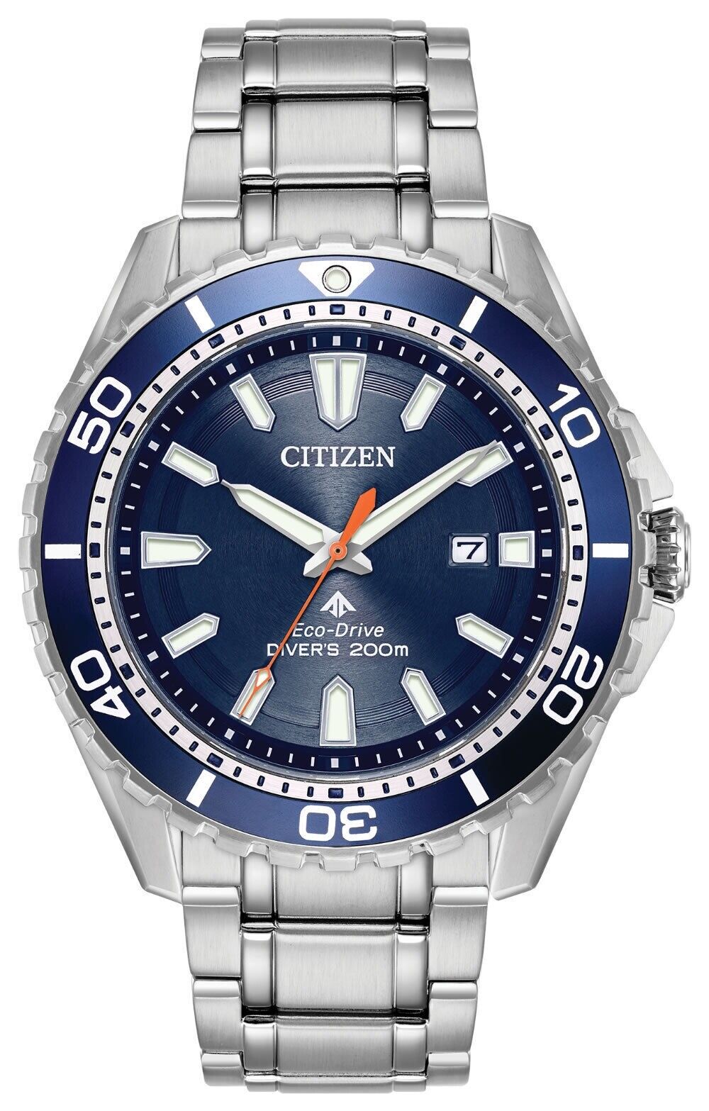  Shop Authentic Citizen Promaster Marine Blue Dial Silver Steel Strap Watch For Men - BN0191-80L - Luxxuri
