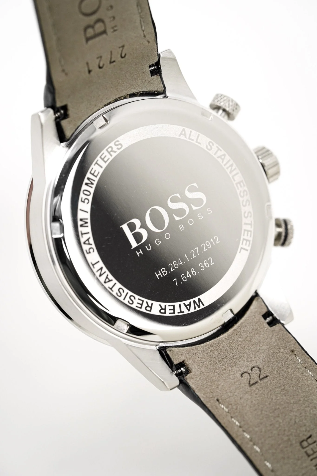  Shop Authentic Hugo Boss Rafale Chronograph Quartz Blue Dial Black Leather Strap Watch For Men - HB1513391 - Luxxuri