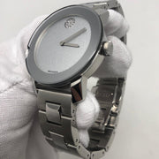  Shop Authentic Movado Bold Crystal Dot Silver Dial Silver Steel Strap Watch For Women - 3600334 - Luxxuri