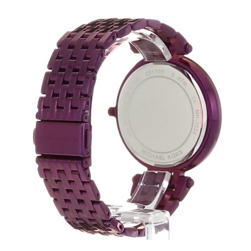  Shop Authentic Michael Kors Darci Black Dial Purple Steel Strap Watch for Women - MK3554 - Luxxuri