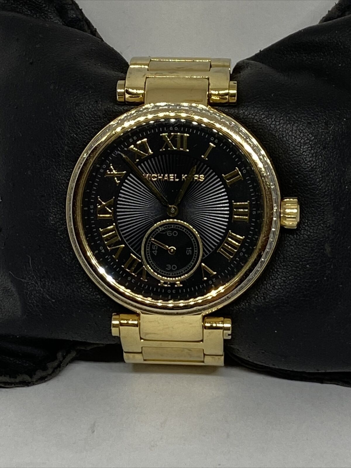  Shop Authentic Michael Kors Skylar Black Dial Gold Steel Strap Watch for Women - MK5989 - Luxxuri