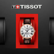  Shop Authentic Tissot Carson Premium Powermatic 80 Silver Dial Brown Leather Strap Watch For Men - T122.407.36.033.00 - Luxxuri