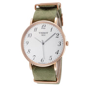  Shop Authentic Tissot T Classic Everytime White Dial Green Nylon Strap Watch for Men - T109.610.38.032.00 - Luxxuri