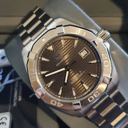  Shop Authentic Tag Heuer Aquaracer Automatic Anthracite Grey Dial Silver Steel Strap Watch for Men - WAY2113.BA0928 - Luxxuri