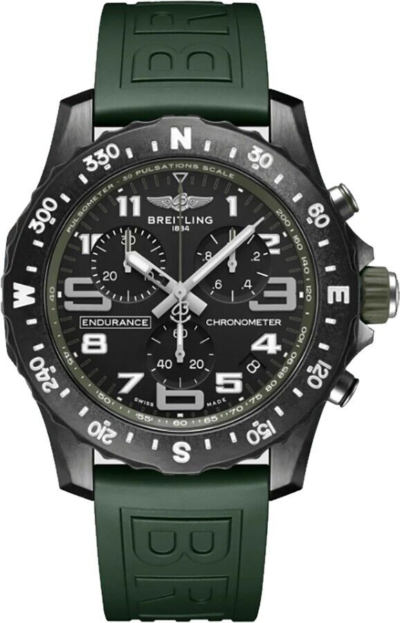  Shop Authentic Breitling Endurance Pro Black Dial Green Rubber Strap Watch for Men - X82310D31B1S1 - Luxxuri