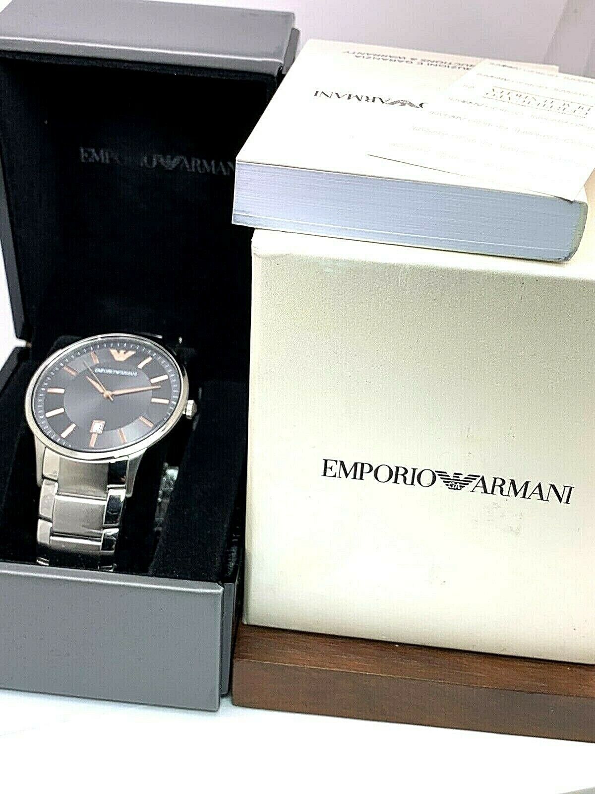  Shop Authentic Emporio Armani Renato Quartz Black Dial Silver Steel Strap Watch For Men - AR11179 - Luxxuri