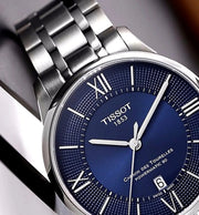  Shop Authentic Tissot Chemin Des Tourelles Powermatic 80 Blue Dial Silver Steel Strap Watch for Men - T099.407.11.048.00 - Luxxuri