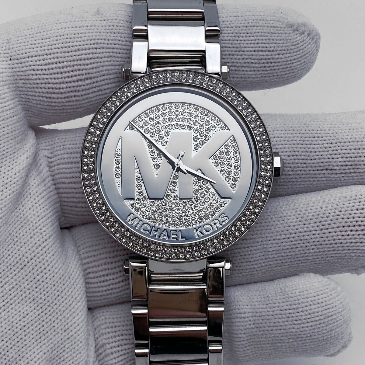  Shop Authentic Michael Kors Parker Silver Dial Silver Steel Strap Watch for Women - MK5925 - Luxxuri