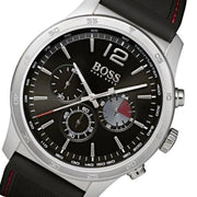 Shop Authentic Hugo Boss Professional Black Dial Black Silicone Strap Watch for Men - 1513525 - Luxxuri