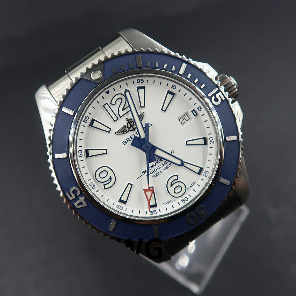 Shop Authentic Breitling Superocean 42mm White Dial Silver Steel Strap Watch for Men - A17366D81A1A1 - Luxxuri