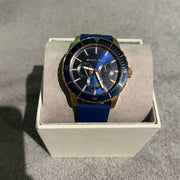  Shop Authentic Michael Kors Cunningham Multifunction Blue Dial Blue Rubber Strap Watch For Men - MK7163 - Luxxuri