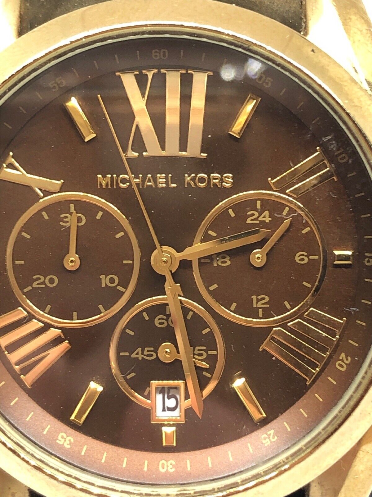  Shop Authentic Michael Kors Bradshaw Brown Dial Gold Steel Strap Watch for Women - MK5502 - Luxxuri