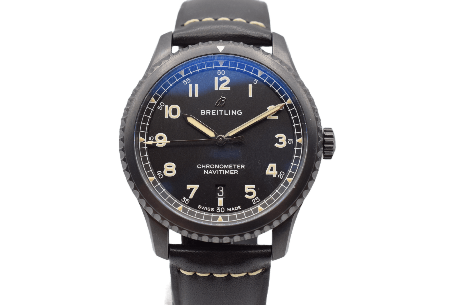  Shop Authentic Breitling Navitimer 8 Automatic Chronometer Black Dial Mens Watch - M17314101B1X1 - Luxxuri