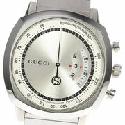  Shop Authentic Gucci Grip Collection Quartz Silver Dial Silver Steel Strap Watch For Men - YA157302 - Luxxuri