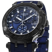  Shop Authentic Tissot T Race Chronograph Blue Dial Blue Silicone Strap Watch For Men - T115.417.37.041.00 - Luxxuri