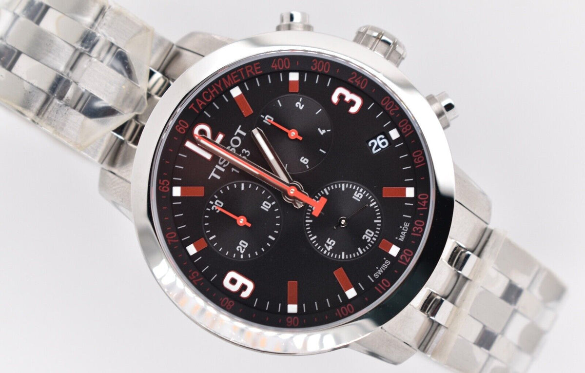  Shop Authentic Tissot PRC 200 Asian Games Special Edition Black Dial Silver Steel Strap Watch For Men - T055.417.11.057.01 - Luxxuri