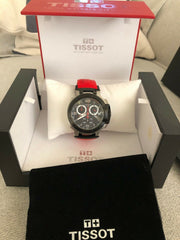  Shop Authentic Tissot T Race Chronograph Black Dial Red Rubber Strap Watch for Men - T048.417.27.057.01 - Luxxuri