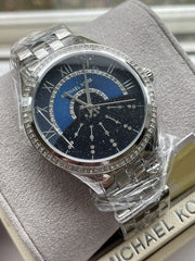  Shop Authentic Michael Kors Lauryn Blue Dial Silver Steel Strap Watch for Women - MK3720 - Luxxuri