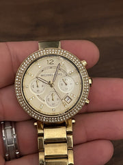  Shop Authentic Michael Kors Parker Gold Dial Gold Steel Strap Watch for Women - MK5354 - Luxxuri