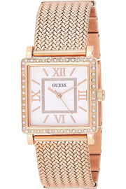  Shop Authentic Guess Highline Off White Dial Rose Gold Stainless Steel Mesh Strap Watch For Women - W0826L3 - Luxxuri