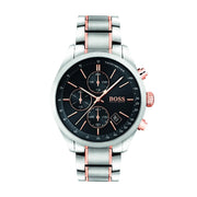  Shop Authentic Hugo Boss Grand Prix Black Dial Two Tone Steel Strap Watch for Men - 1513473 - Luxxuri