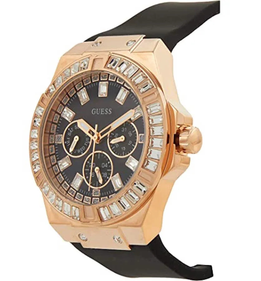  Shop Authentic Guess Venus Diamonds Black Dial Black Rubber Strap Watch for Women - GW0118L2 - Luxxuri