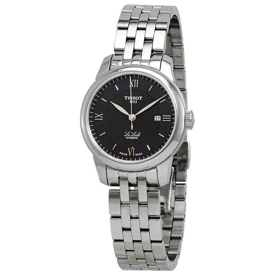  Shop Authentic Tissot Le Locle Automatic Lady Black Dial Silver Steel Strap Watch For Women - T006.207.11.058.00 - Luxxuri