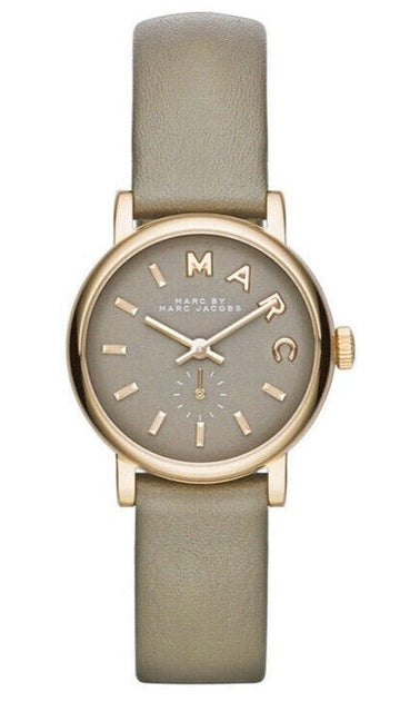  Shop Authentic Marc Jacobs Baker Grey Dial Grey Leather Strap Watch for Women - MBM1318 - Luxxuri