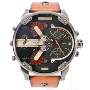  Shop Authentic Diesel Mr Daddy 2.0 Black Dial Brown Leather Strap Watch For Men - DZ7332 - Luxxuri