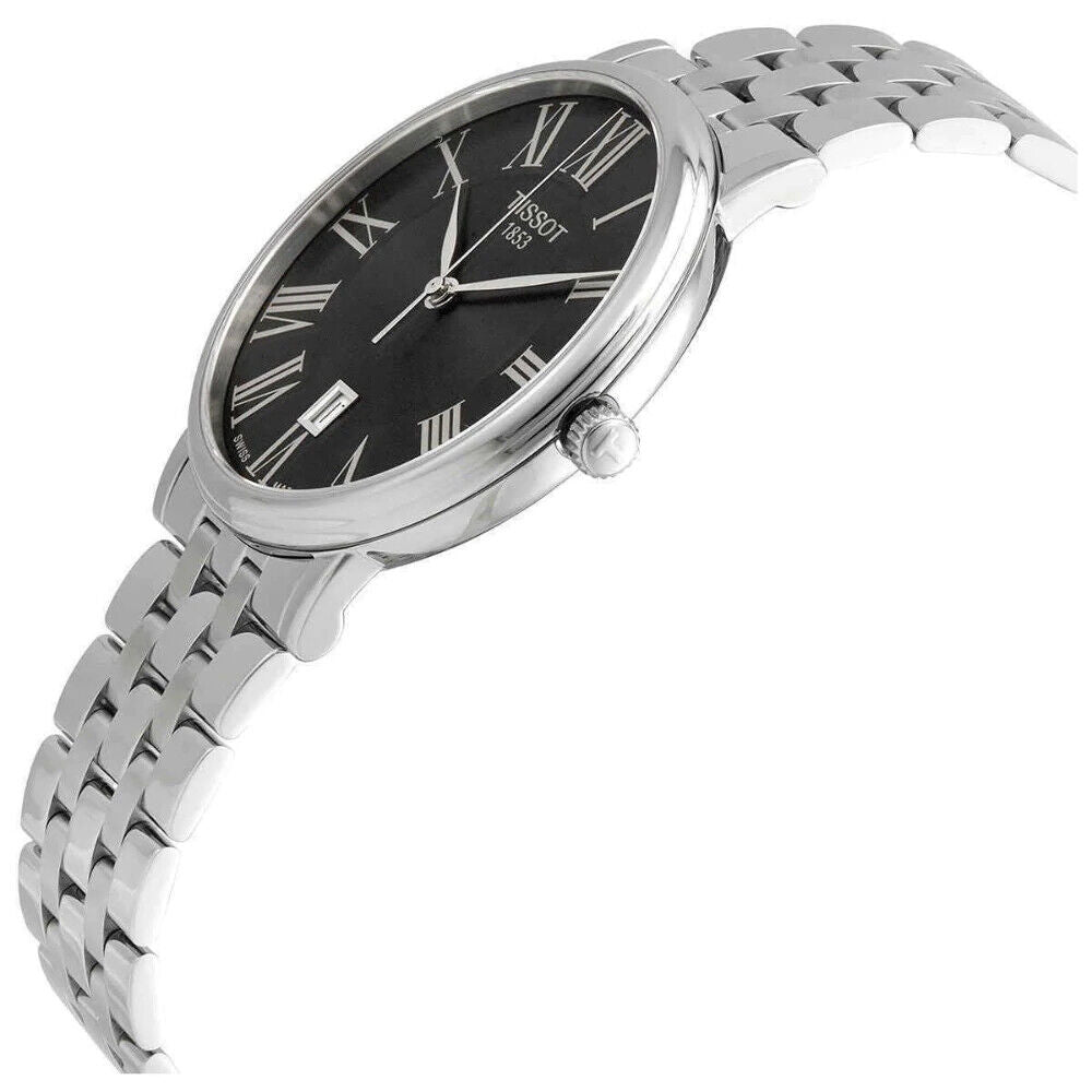  Shop Authentic Tissot Carson Premium Black Dial Silver Steel Strap Watch For Men - T122.410.11.053.00 - Luxxuri