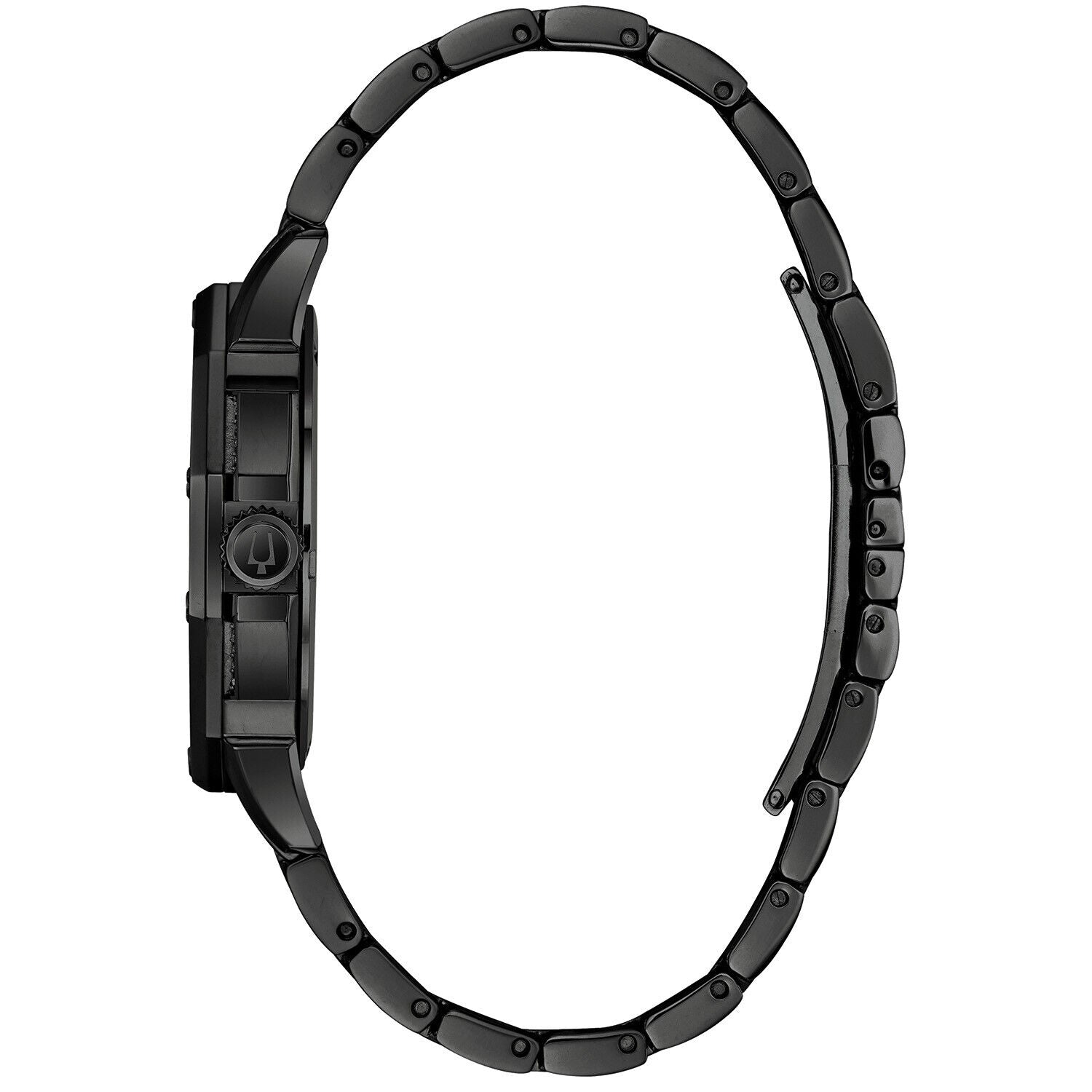  Shop Authentic Bulova Octova Chronograph Black Crystal Dial Black Steel Strap Watch for Men - 98C134 - Luxxuri