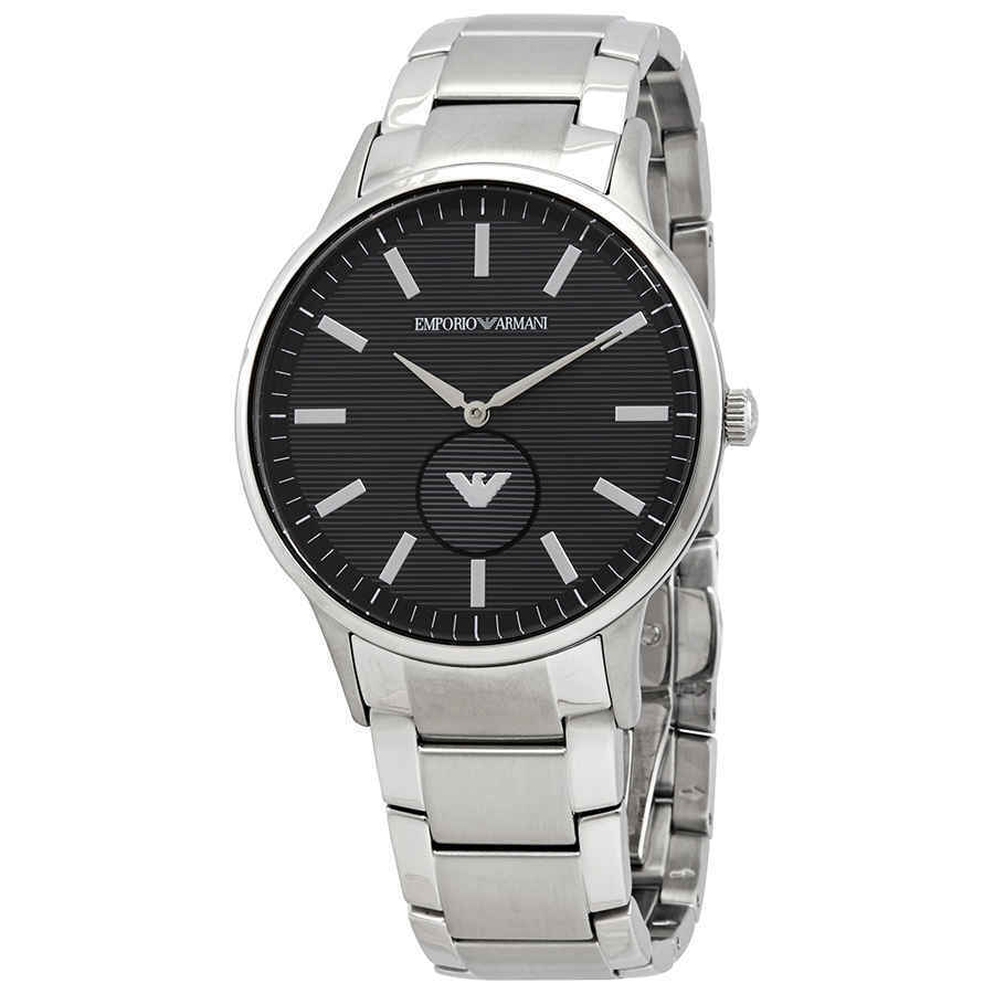  Shop Authentic Emporio Armani Renato Quartz Black Dial Silver Steel Strap  Watch For Men - AR11118 - Luxxuri
