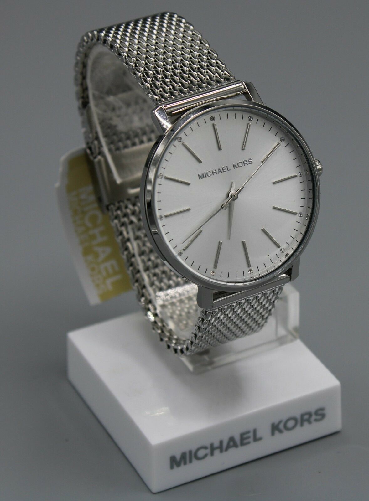  Shop Authentic Michael Kors Pyper Quartz White Dial Silver Mesh Strap Watch for Women - MK4338 - Luxxuri