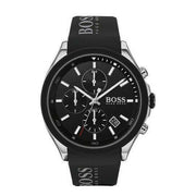  Shop Authentic Hugo Boss Velocity Black Dial Black Leather Strap Watch for Men - 1513716 - Luxxuri